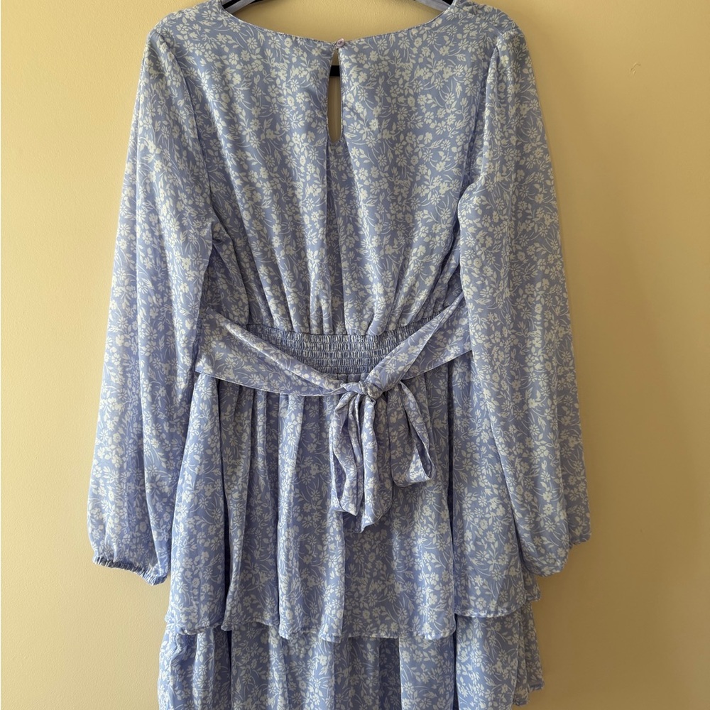Japna Light Periwinkle Blue Dress - L - Picture 3 of 3